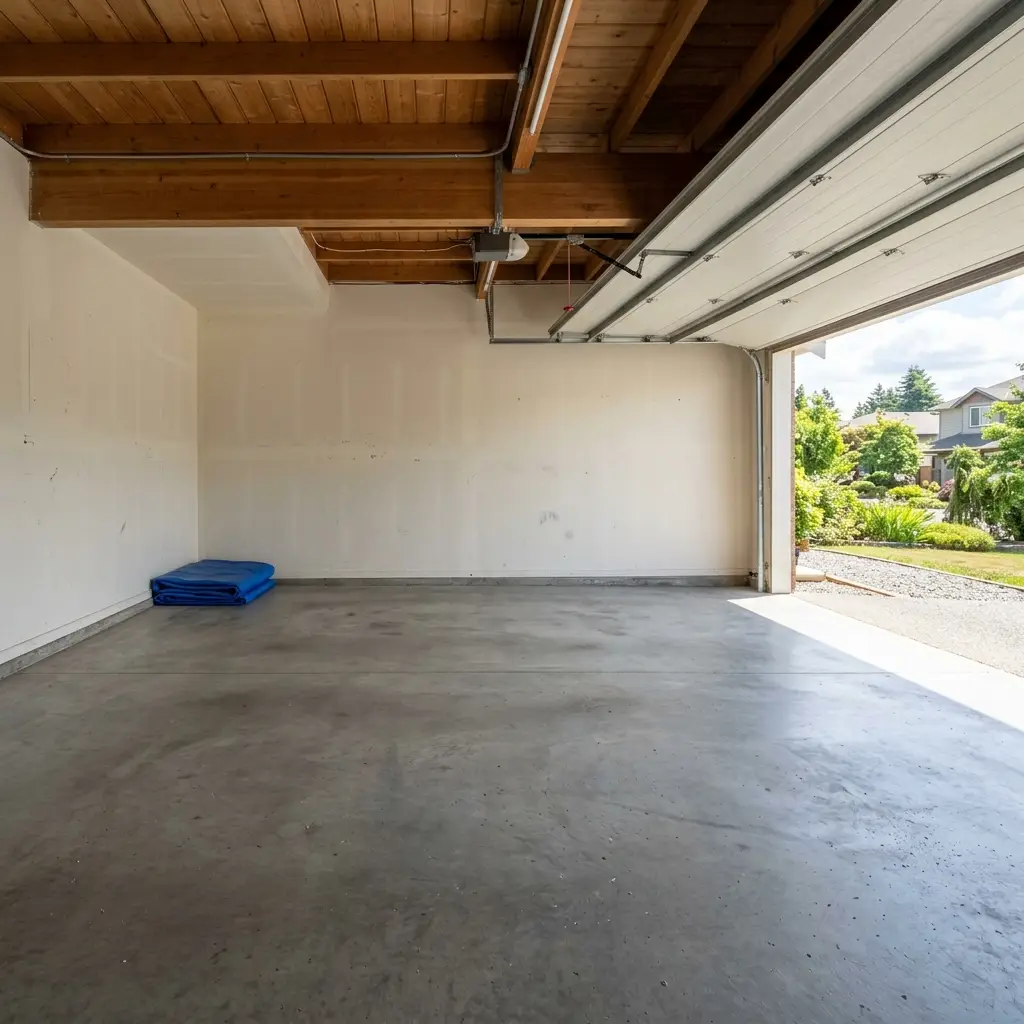 Clean garage space